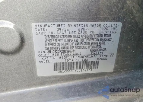 2016 Nissan Versa Note S from USA, damaged, VIN 3N1CE2CPXGL396781